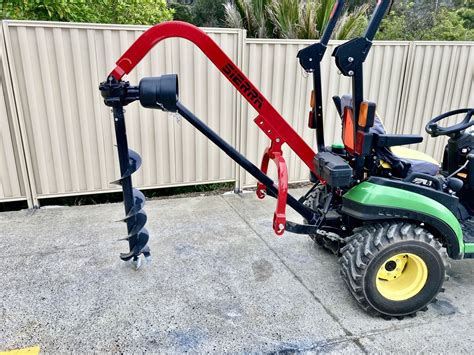 best compact tractor post hole digger|tractor mounted post hole diggers.